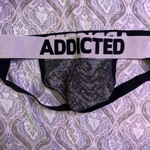 Addicted LARGE Party Glitter Jock NWT